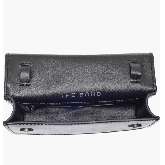 Kurt Geiger XS The Bond Croc Embossed Leather Top Handle Bag - Picture 4 of 12